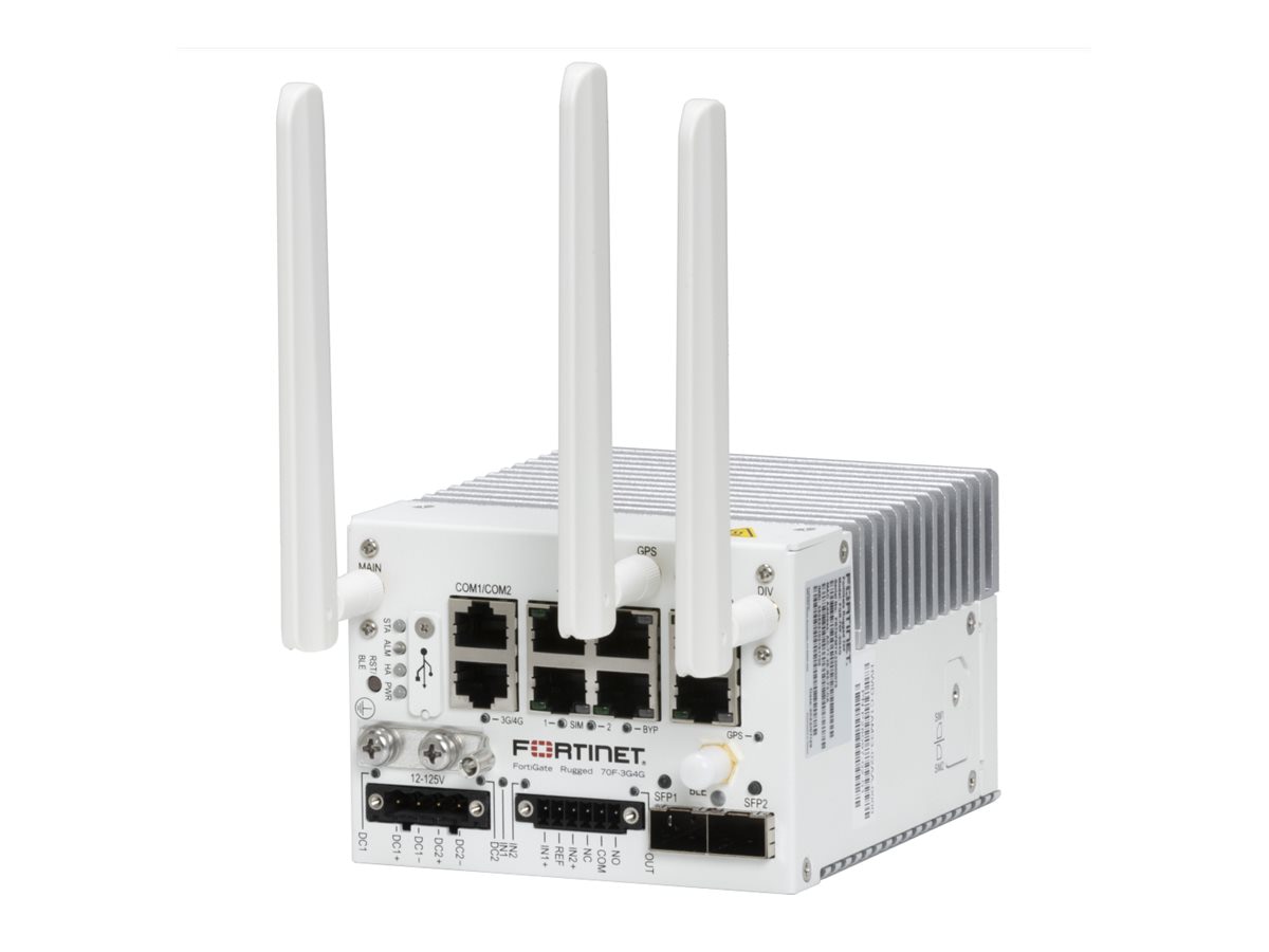 Fortinet FortiGate Rugged 70F-3G4G - security appliance - with 3 years Fort