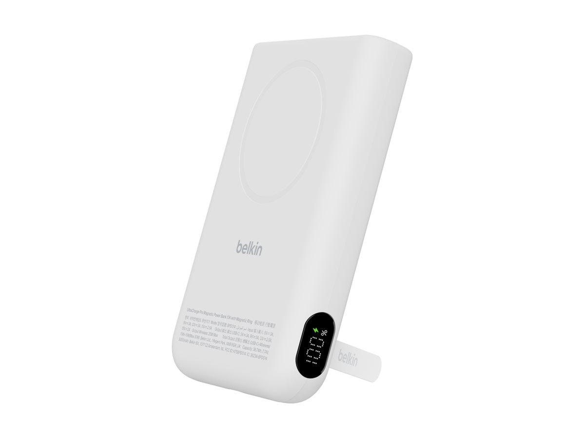 Belkin UltraCharge Pro wireless power bank - with magnetic ring - magnetic,