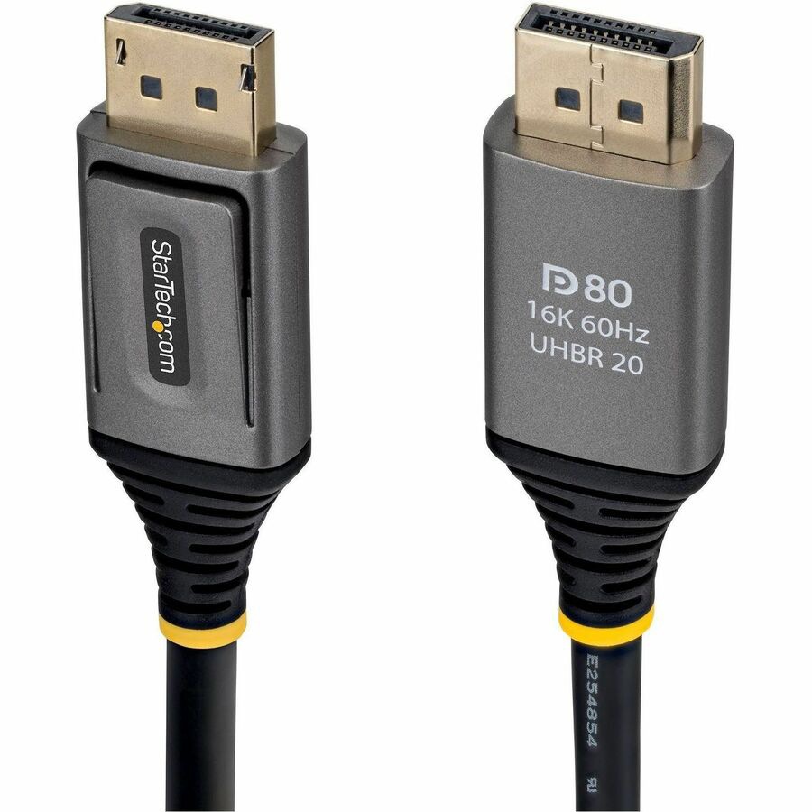 StarTech 6ft DisplayPort 2.1 Cable, VESA Certified DP80 DisplayPort Cable,