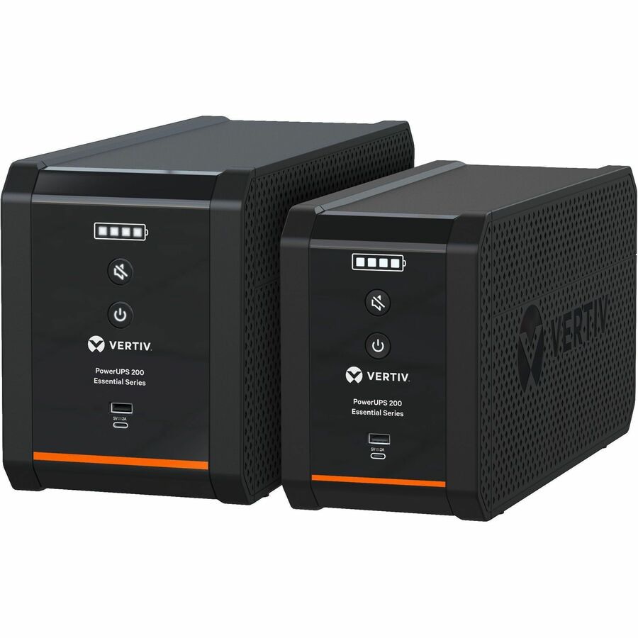 Vertiv PowerUPS 200 Essential PSA6E-800LVT, 800VA/450W, AVR, User-Replaceab