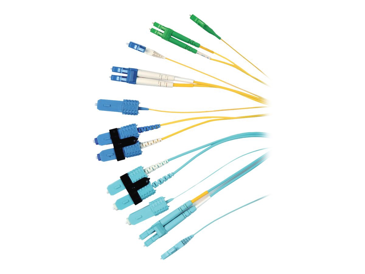 Siemon XGLO Duplex Jumper - patch cable - 2 m - yellow
