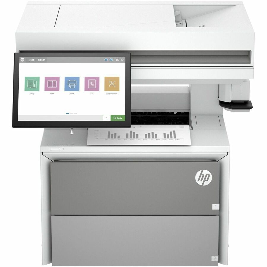 HP LaserJet Enterprise 5602zfw Wired Laser Multifunction Printer - Monochro
