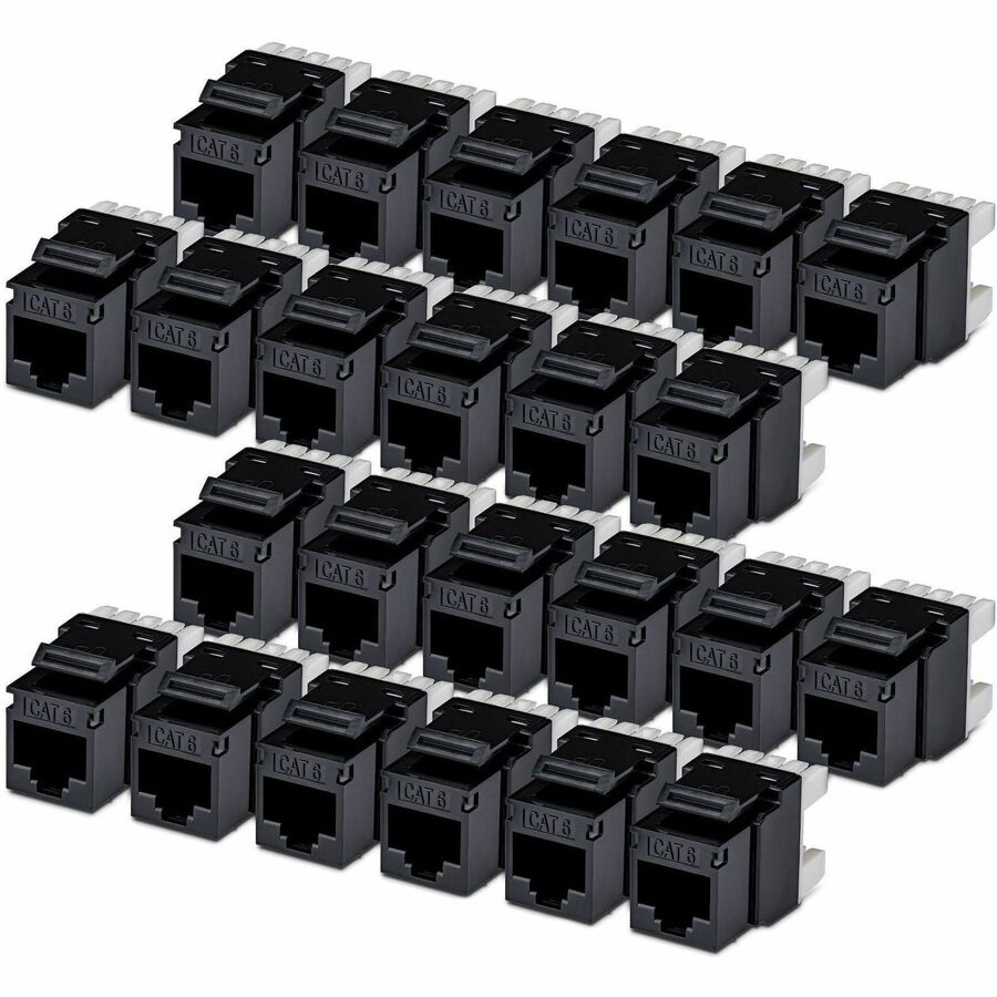 StarTech Cat6 Keystone Jack, 24-Pack RJ45 Ethernet Keystone Jacks, UTP Cat6