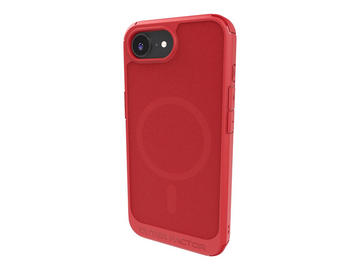 OuterForce Element for Apple iPhone 17e, 16e with Magnetic Ring - Red