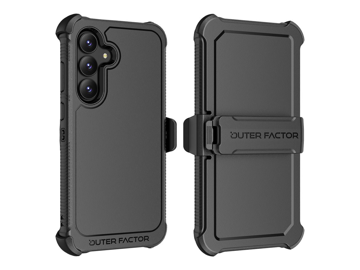 OuterFactor WorkForce Mobile LT for Samsung Galaxy S25 FE - Black - Back Cover for Cell Phone