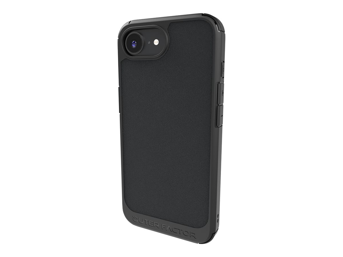 OuterForce Element for Apple iPhone 17e, 16e with Magnetic Ring - Black - Back Cover for Cell Phone