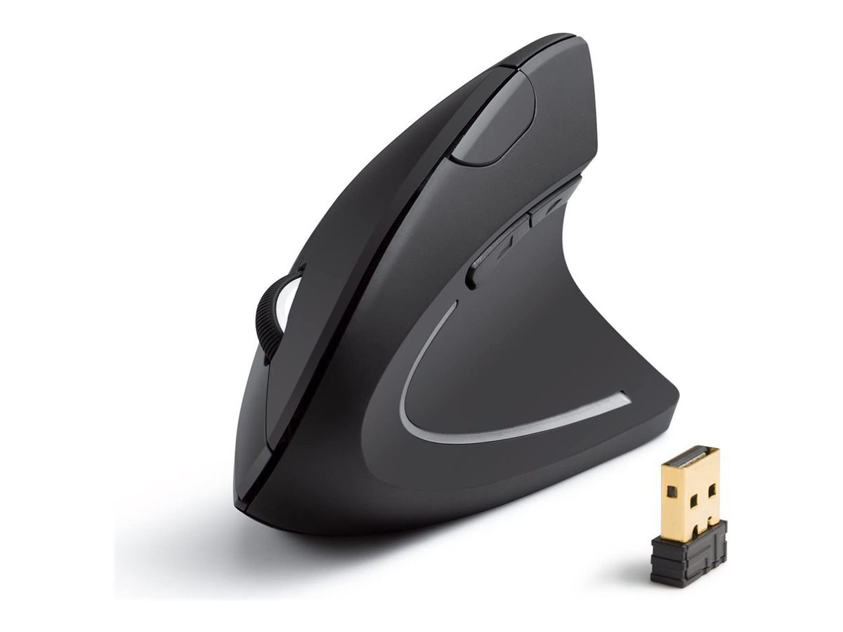 Anker Vertical Ergonomic - vertical mouse - 2.4 GHz - black