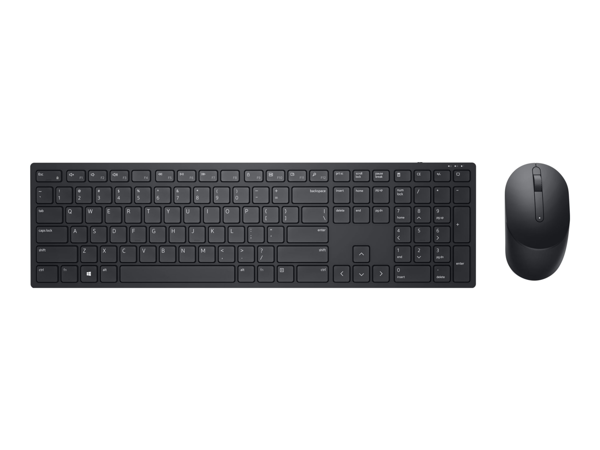 Dell Pro KM5221W - keyboard and mouse set - Canadian Multilingual - black I