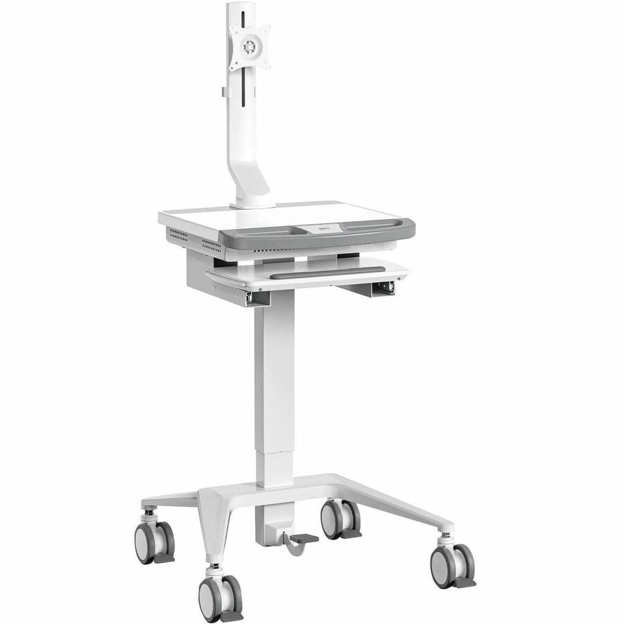 Mount-It! MedHub Mobile Workstation with Monitor Mount