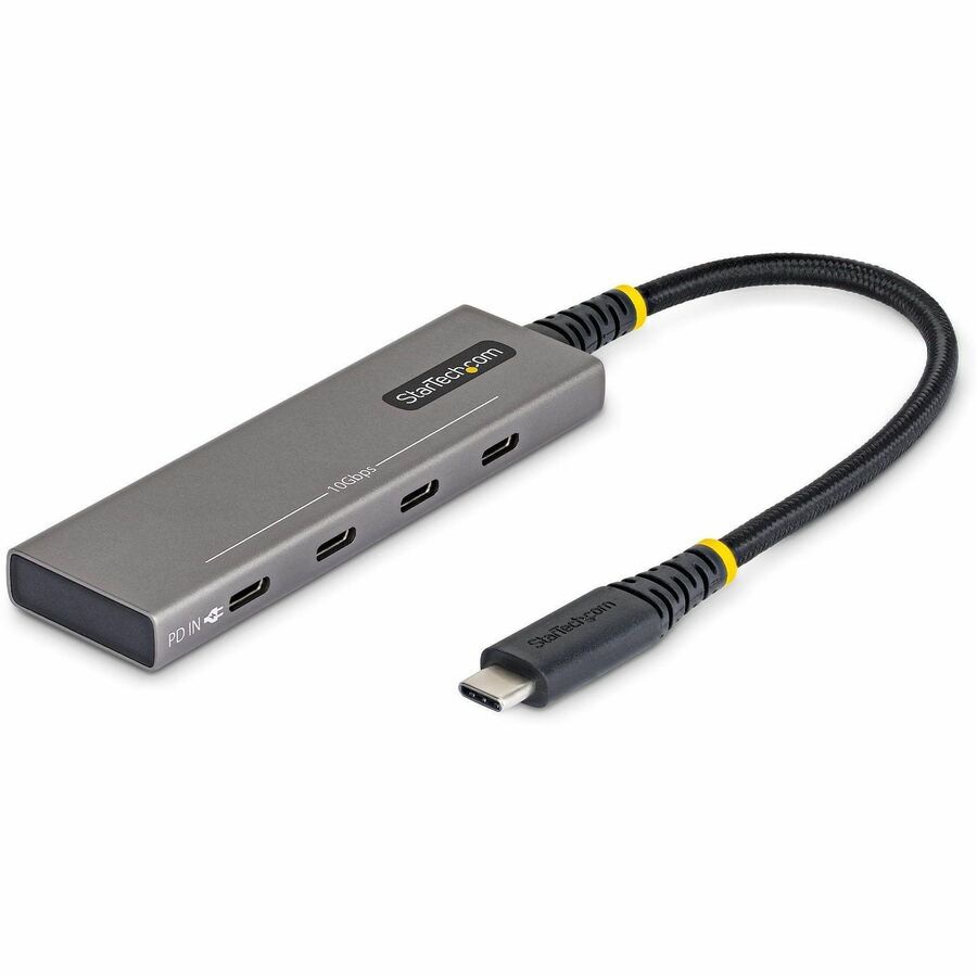 StarTech 4-Port USB-C Hub, 10Gbps, 100W PD Charging, 4x USB-C Ports, Overcu