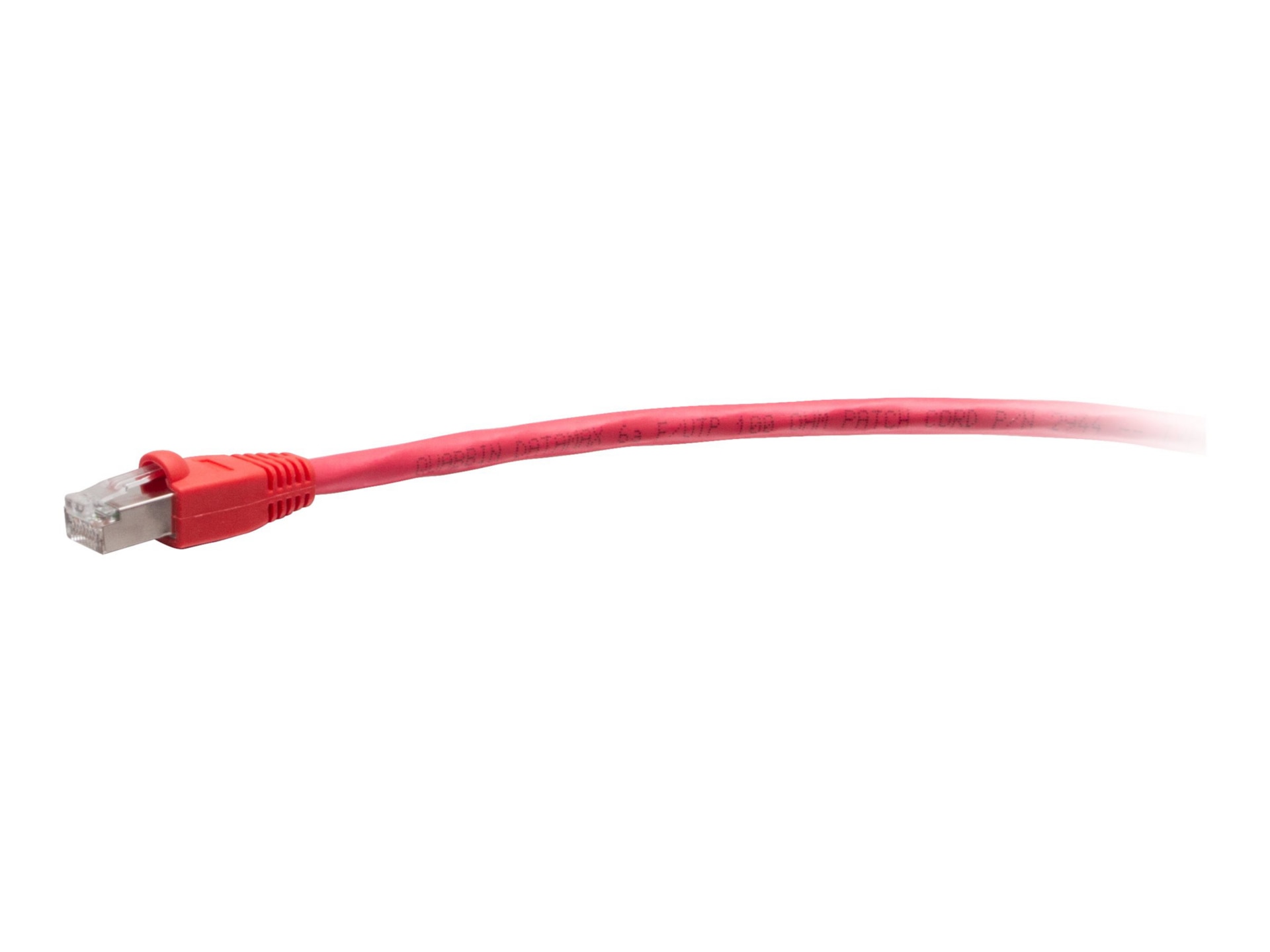 C2G 2ft Cat6 Snagless Shielded Ethernet Cable - TAA Compliant F-Series - Red - patch cable - TAA Compliant - 61 cm - red