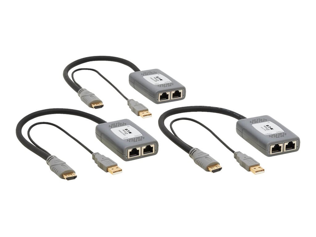 Eaton Tripp Lite Series 2-Port HDMI over Cat6 Extender Kit, Pigtail Transmi