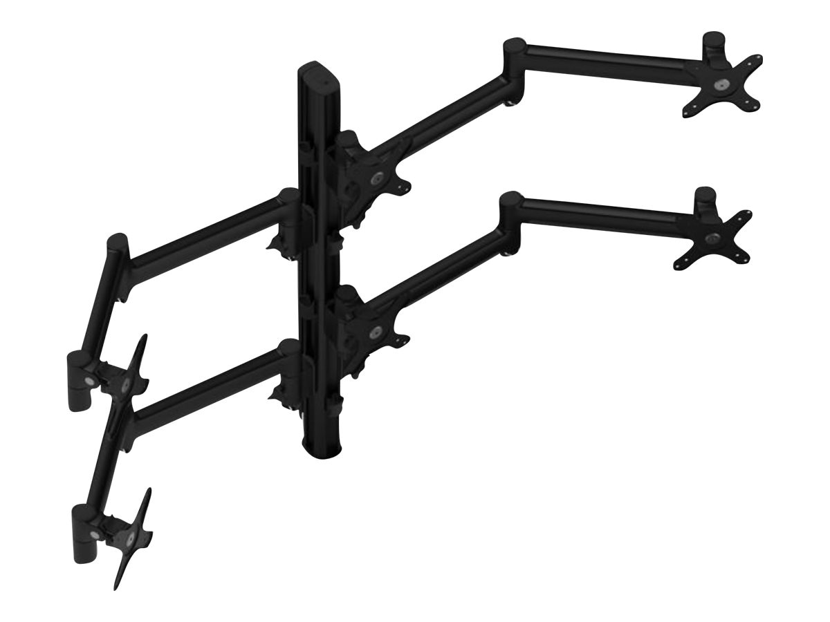 Atdec AWMS-6-13717-H-B mounting kit - for 6 monitors - black - AWMS-6 ...