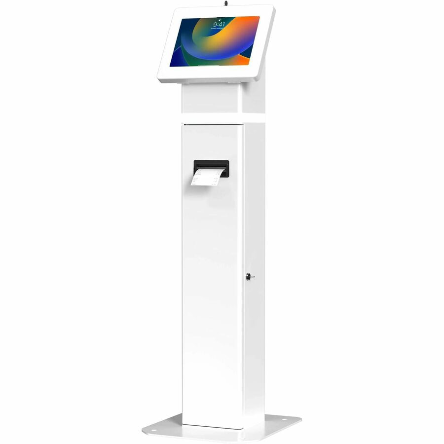 CTA Digital Interactive Kiosk Floor stand with LED Light and Printer Compar
