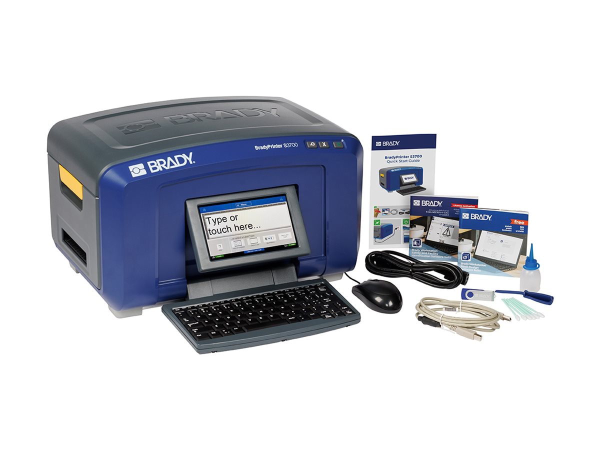 Brady BradyPrinter S3700 - Starter Kit - label printer - color - thermal tr