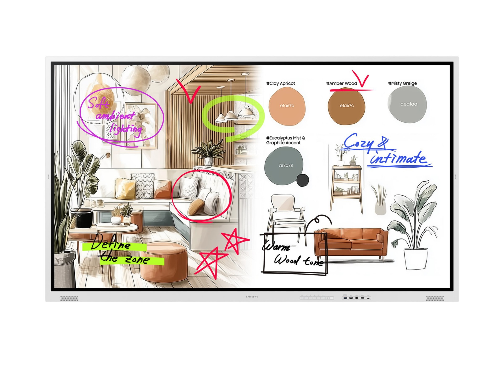 Samsung Flip WM85FX WMFX Series - 85" Class (84.5" viewable) LED-backlit LC