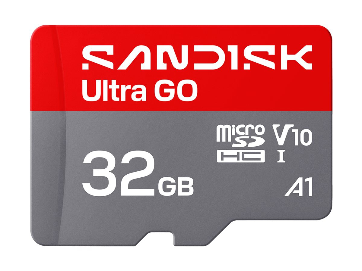 SanDisk Ultra GO - flash memory card - 32 GB - microSDHC UHS-I