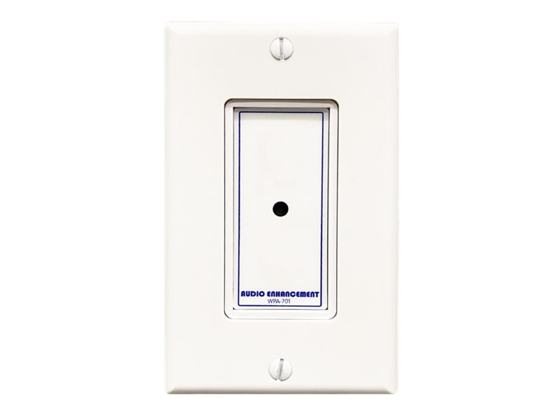 Audio Enhancement wall plate - ambient mic with decore plate