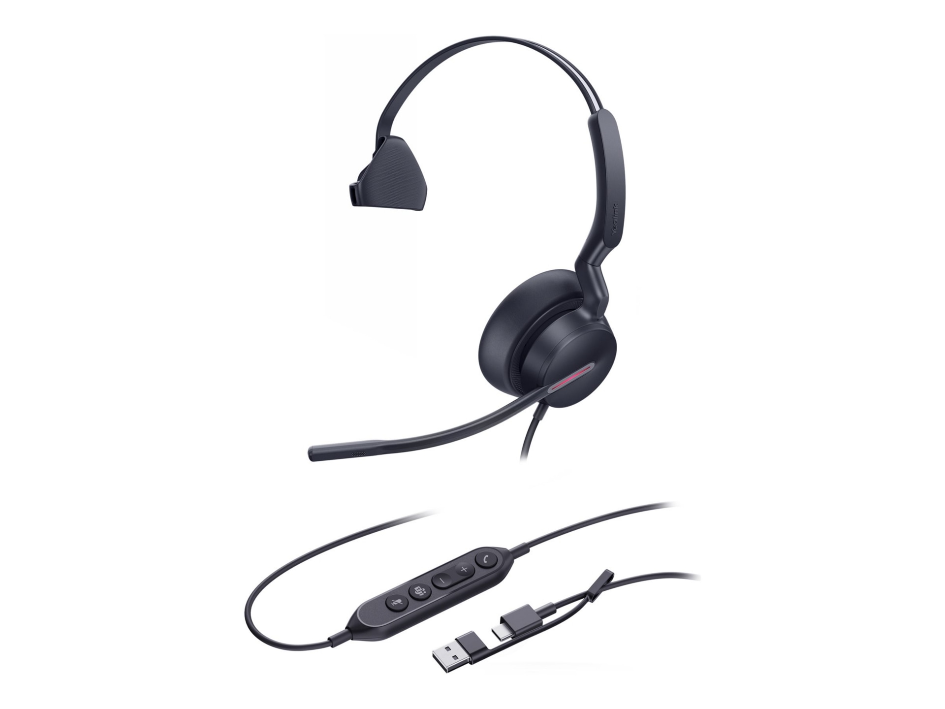 Yealink UH46 Mono - headset - USB-A, USB-C