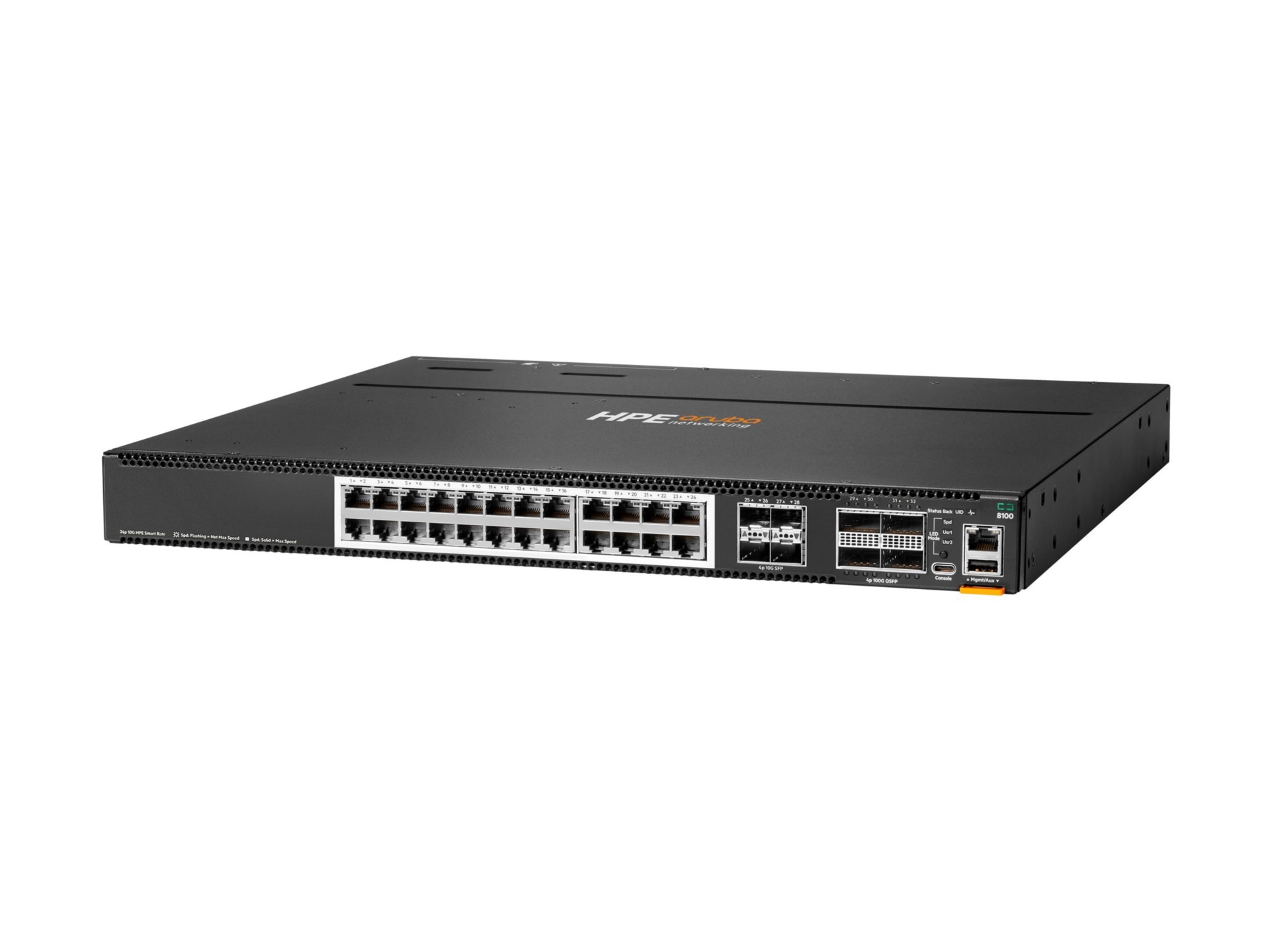 HPE Aruba Networking CX 8100 24x10GBase-T 4x10G SFP+ 4x40/100G QSFP28 Switc