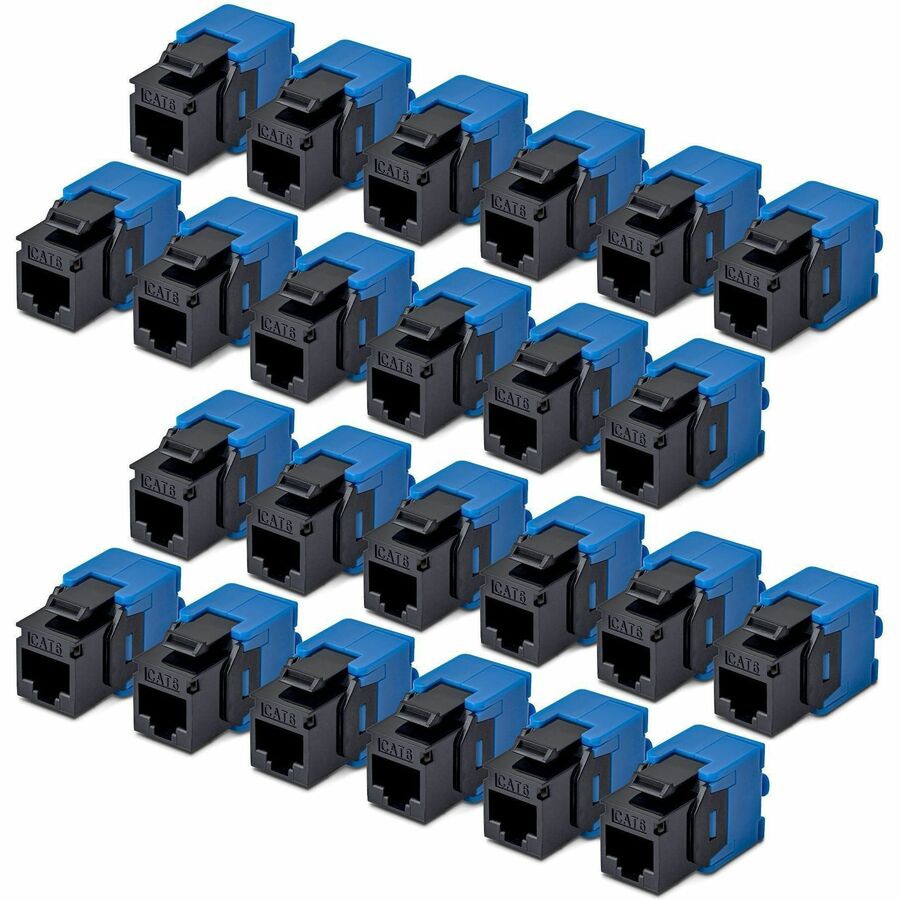 StarTech Cat6 Keystone Jack, 24-Pack RJ45 Ethernet Keystone Jacks, UTP Cat6