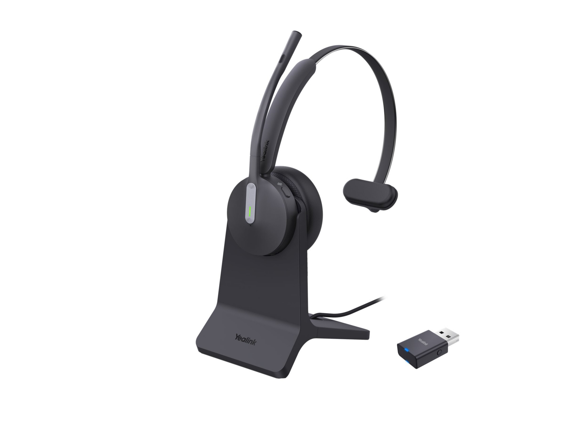 Yealink WH64 Hybrid Mono - headset - USB-A via DECT adapter, USB-C - Micros