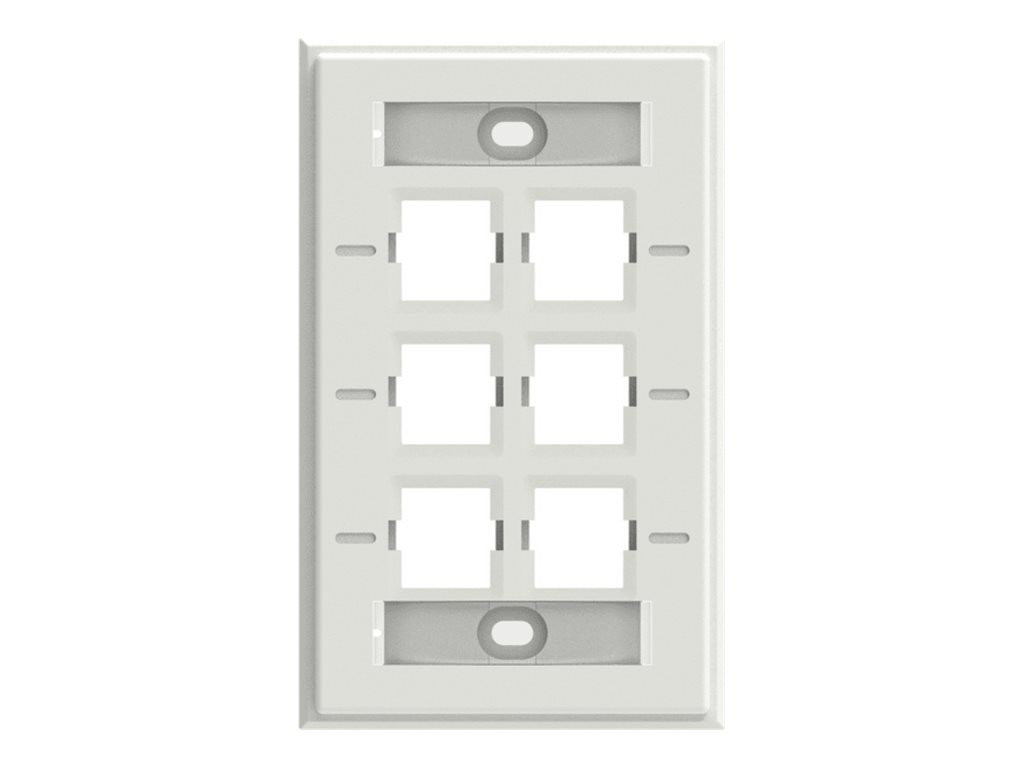 CommScope FP-LBL Series FP-LBL-6P-262 - faceplate - labeled
