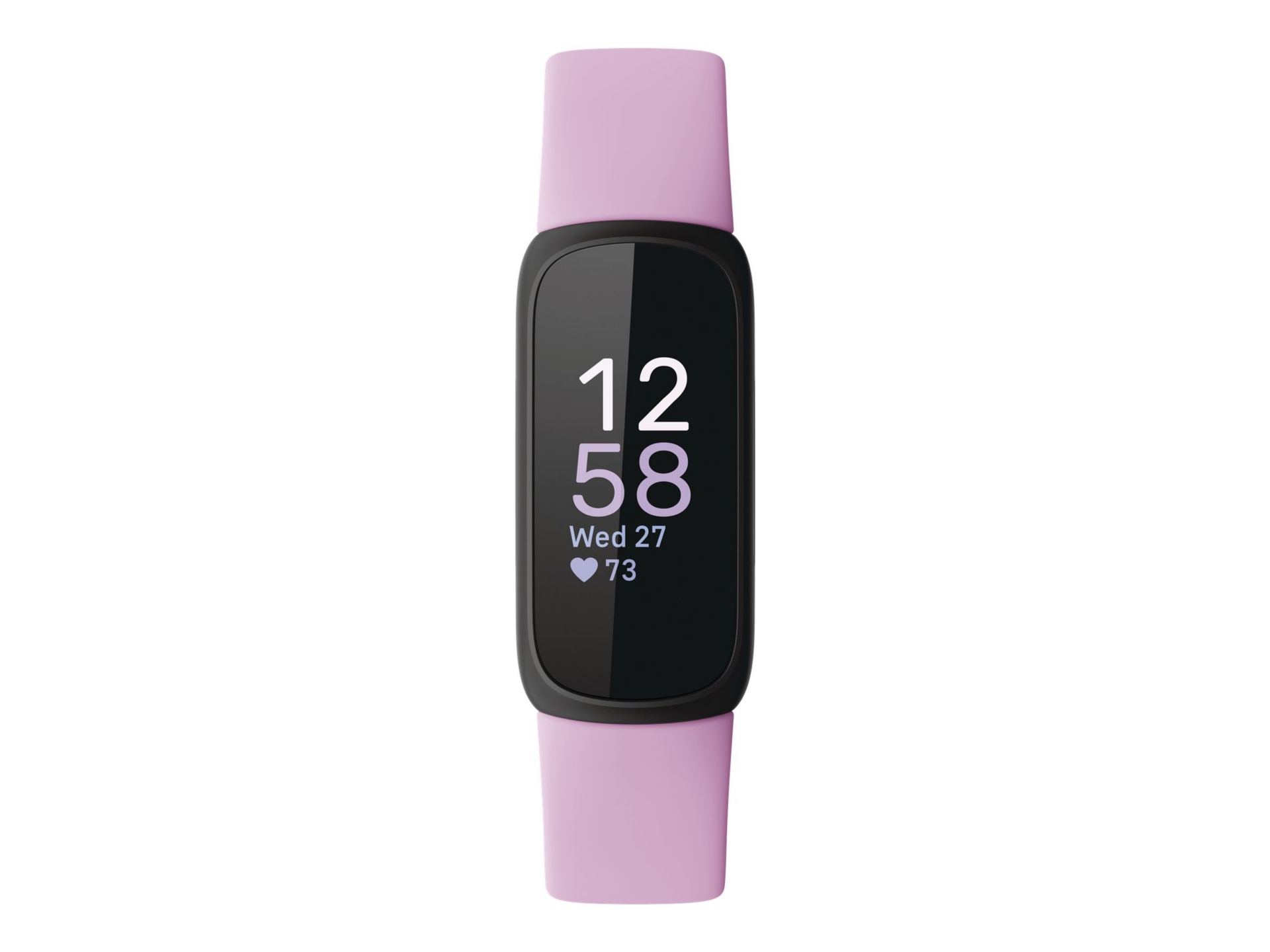 Fitbit Inspire 3 - black - activity tracker with band - pink - lilac bliss