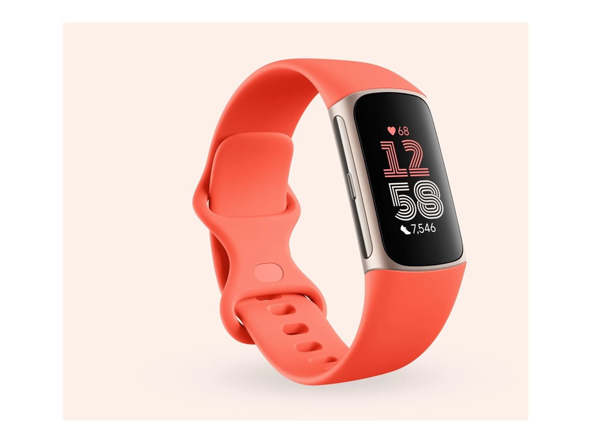 Fitbit Charge 6 - champagne gold aluminum - activity tracker with infinity