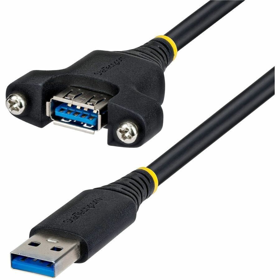 StarTech 2m Panel Mount USB Cable A to A, M/F, USB-A Male to Female Extensi