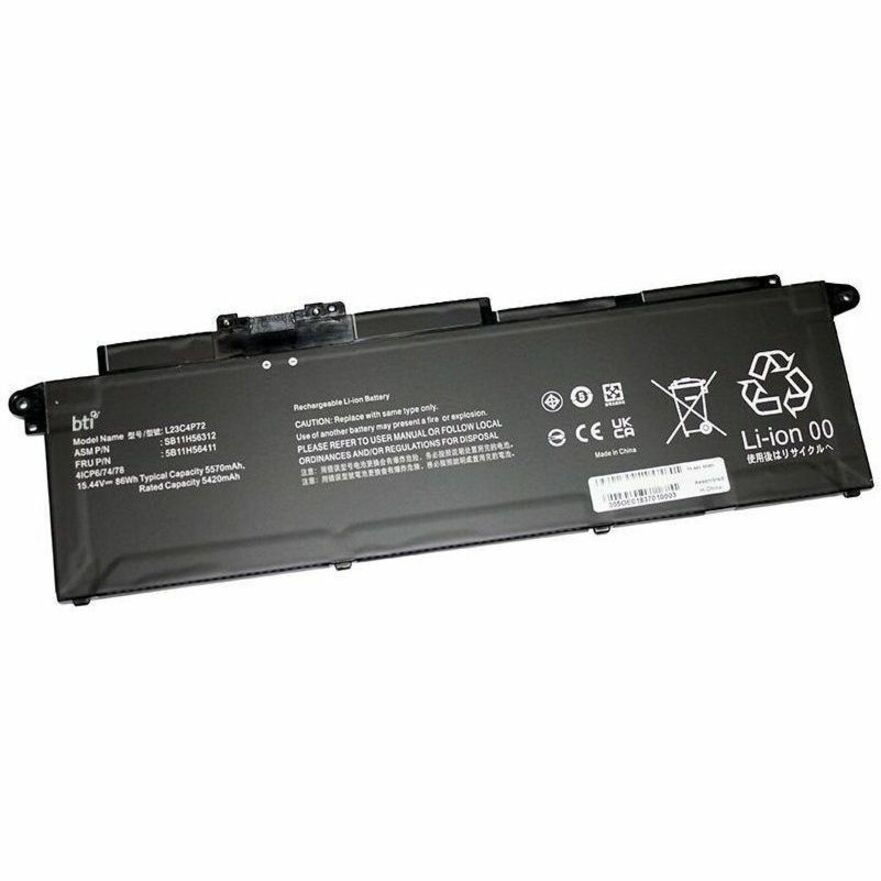 BTI L23C4P72-BTI 4-CELL 15.44V LI-ION NOTEBOOK BATTERY L23C4P72, SB11H56312