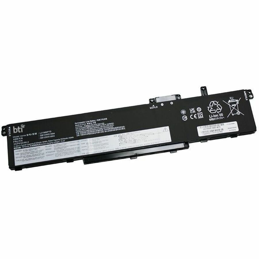 BTI 5B10W51893-BTI 11.52V 94WHR LI-ION BATTERY 5B10W51893, L21M6P70, SB10W5