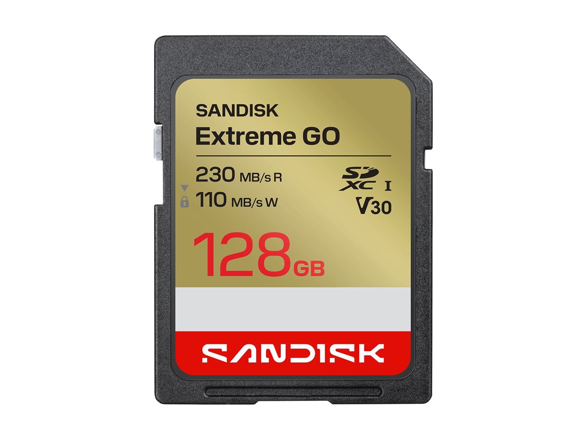 SanDisk Extreme Go - flash memory card - 128 GB - SDXC UHS-I