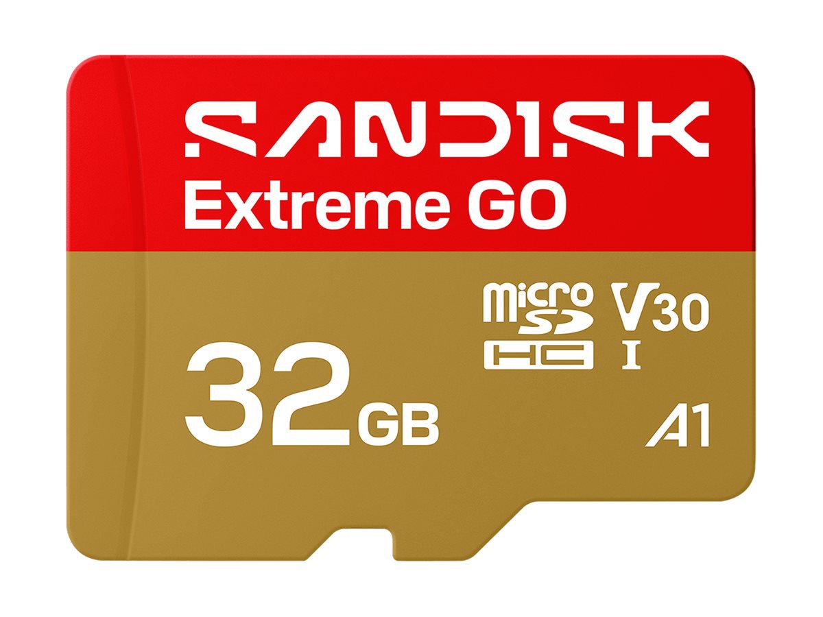 SanDisk Extreme Go - flash memory card - 32 GB - microSDHC UHS-I