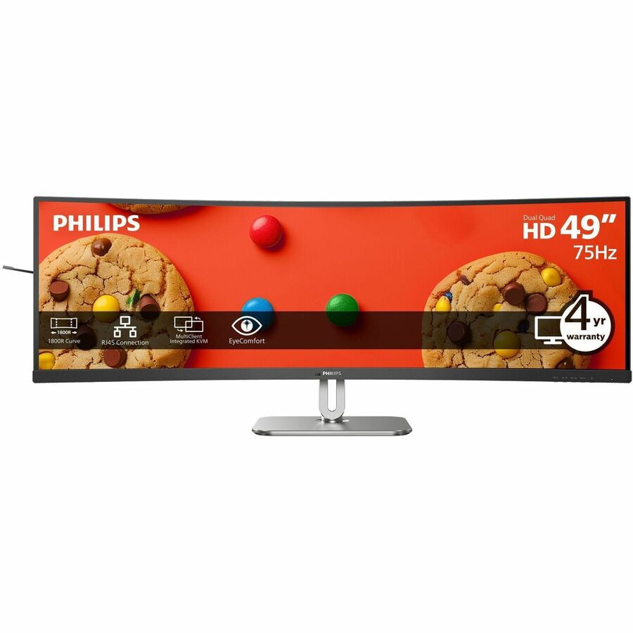 Philips 49B2U5900C 49" Class Dual Quad HD (DQHD) Curved Screen LED Monitor