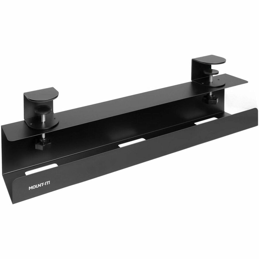 Mount-It! Clamp-on Under Desk Cable Management Tray
