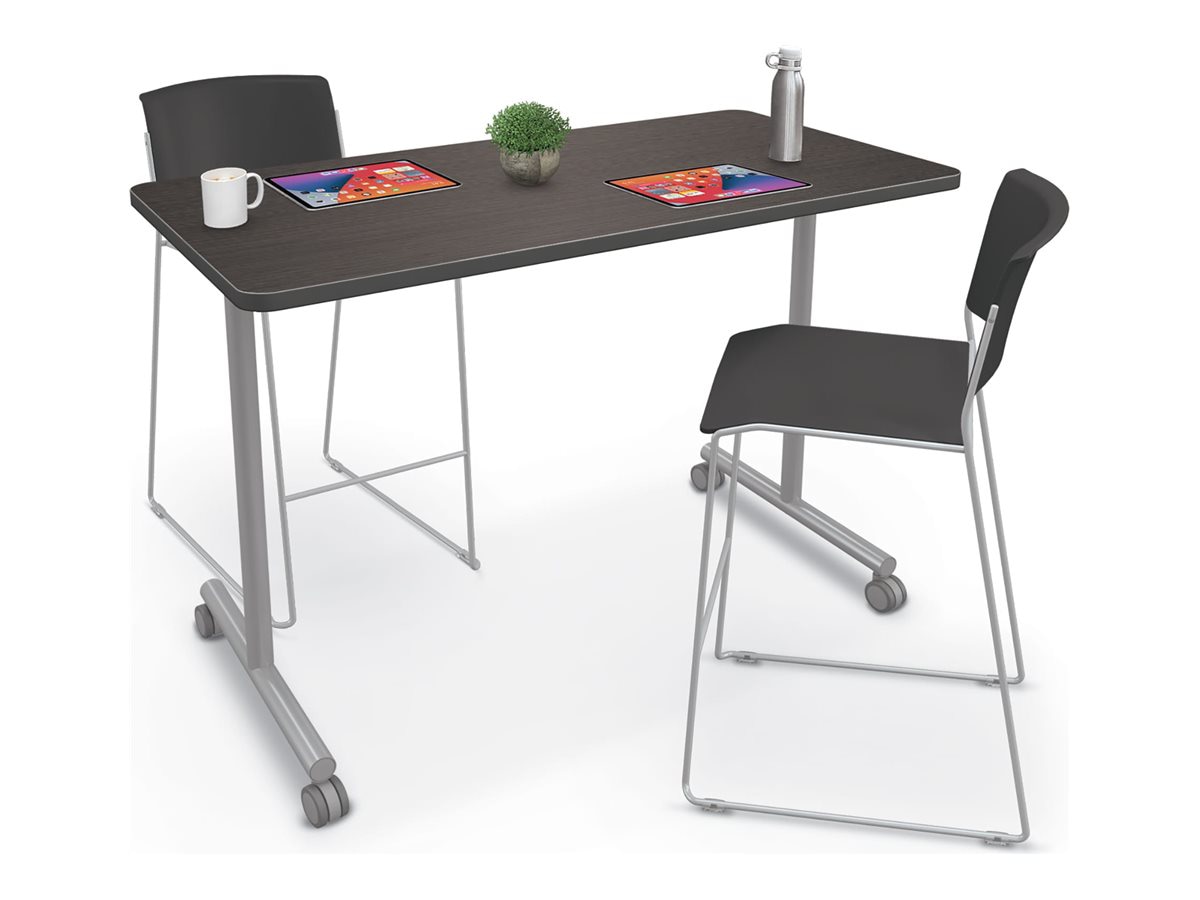 MooreCo Inklüd - table - rectangular - gray elm