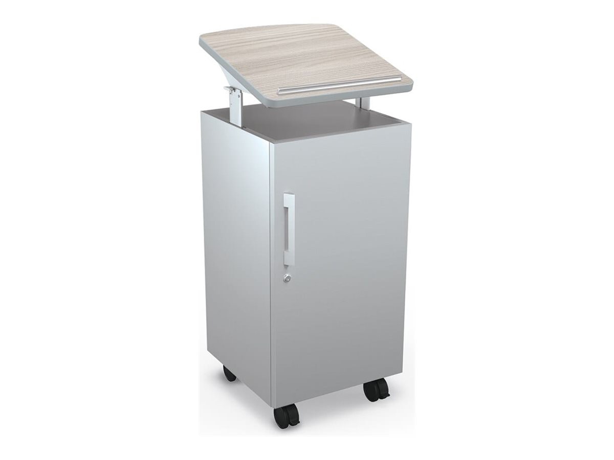 MooreCo AVID PODIUM cart - modular - gray elm