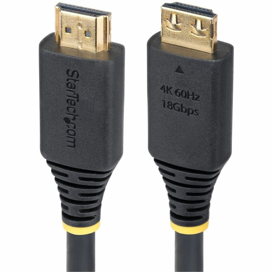 StarTech 1m (3ft) High Speed HDMI Cable with Gripping Connectors, 4K 60Hz/1