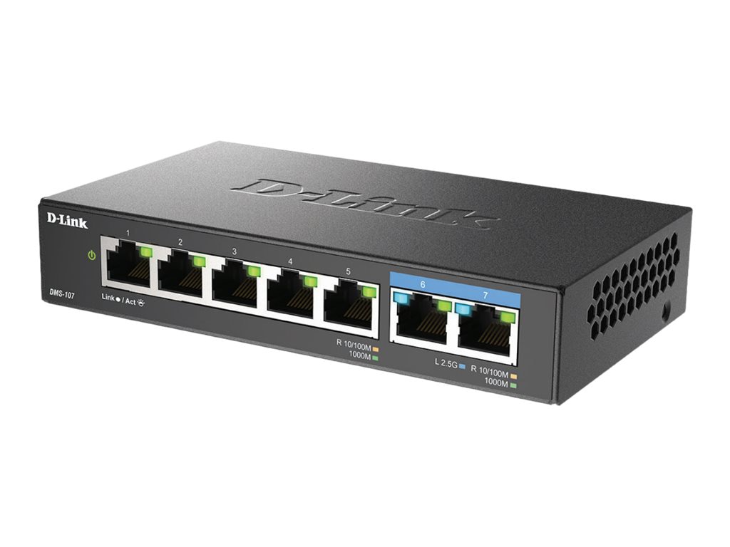 D-Link DMS-107 - switch - 7 ports - unmanaged