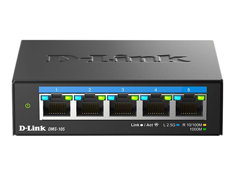 D-Link DMS-105 - switch - 5 ports - unmanaged