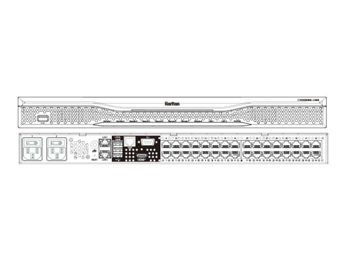 Raritan Dominion KX III G2 DKX3G2-432 - KVM switch - 32 ports - managed - r