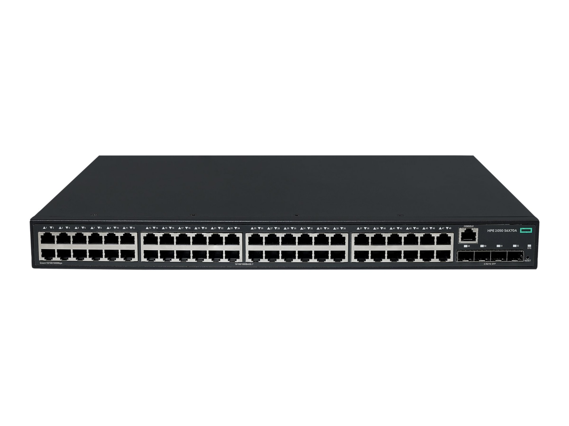 HPE Networking Comware 2050 48p 10/100/1000BASE-T 4p SFP 1G/2.5G - switch -