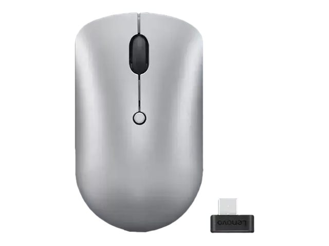 Lenovo - mouse - compact - 2.4 GHz - cloud gray