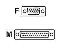 Epson - null modem cable - DB-25 to DB-9 - 1.83 m