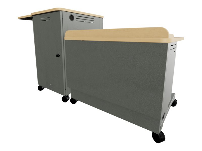 Spectrum Freedom One eLift lectern - fusion maple with matching edgeband, d