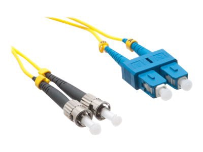 Axiom SC-ST Singlemode Duplex OS2 9/125 Fiber Optic Cable - 30m - Yellow -