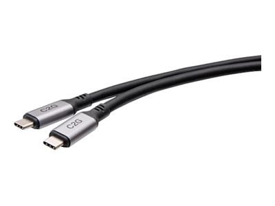 C2G 10ft (3m) USB-C® to USB-C USB4® Cable - M/M - Black