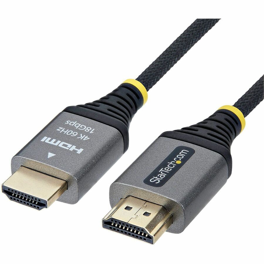 StarTech 50cm (1.6ft) Premium Certified High Speed HDMI Cable, Ultra Flexib