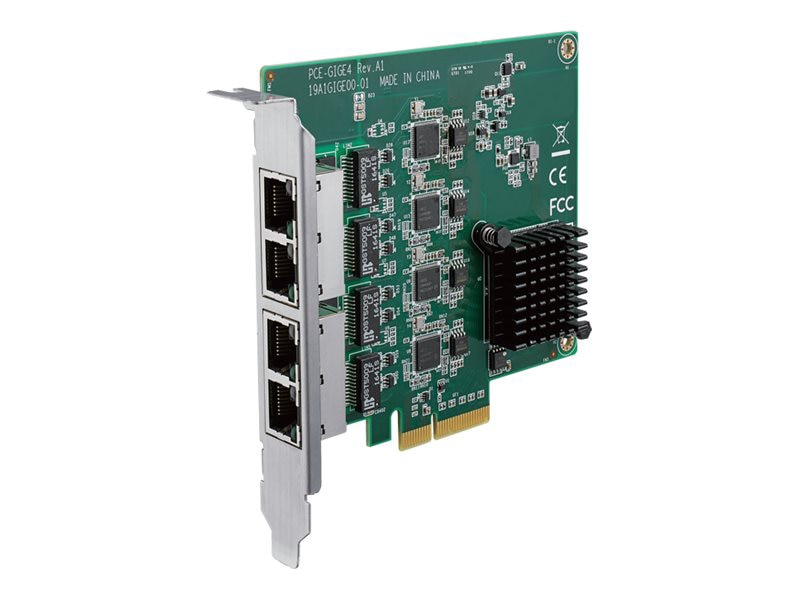 Advantech PCE-GIGE4 - network adapter - PCIe 2.0 x4 - Gigabit Ethernet x 4
